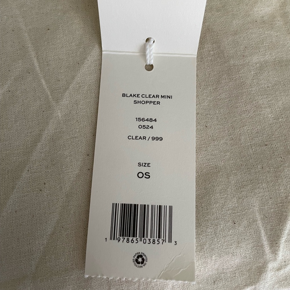 NWT tory burch Blake clear mini shopper leather crossboy shoulder bag - Picture 14 of 14